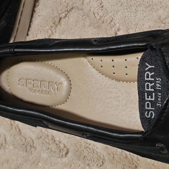 Sperry Women's Starfish Black Boat Shoes 9.5 NWOT - Picture 6 of 9